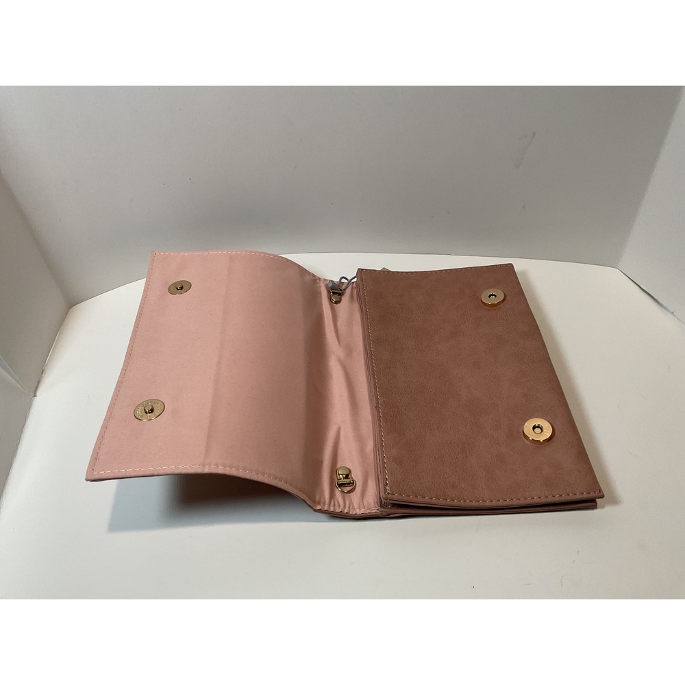 New Cálin Collection Vegan‎ Bow Clutch Rose Pink Evening Bag - Picture 3 of 6